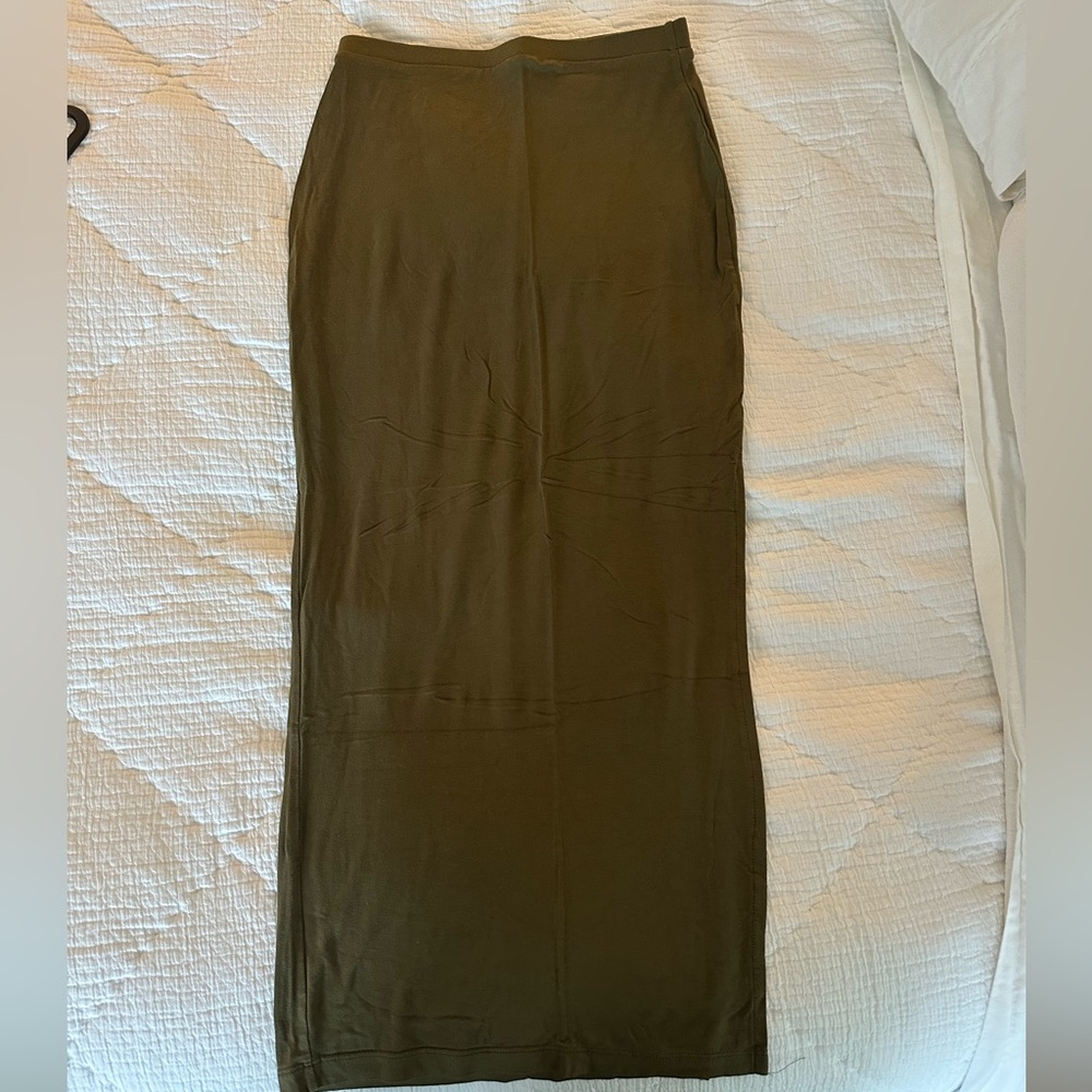 ASOS Olive Green Maxi Skirt